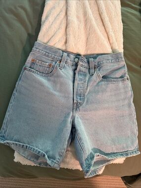 Light Blue Denim Women's Shorts